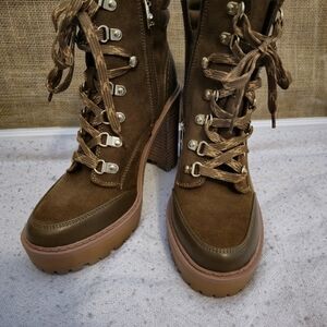 Brown Lace Up Boots